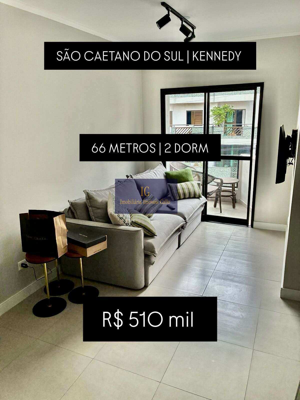 Apartamento à venda em São Caetano do Sul, Barcelona, com 2 quartos, 66m² - Imóveis Gallo